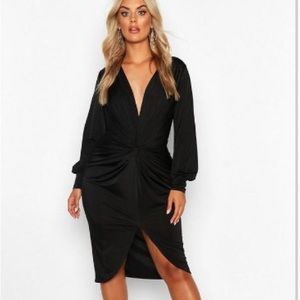 Boohoo black dress